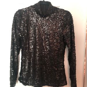 NEW WITH TAGS - sequin turtleneck